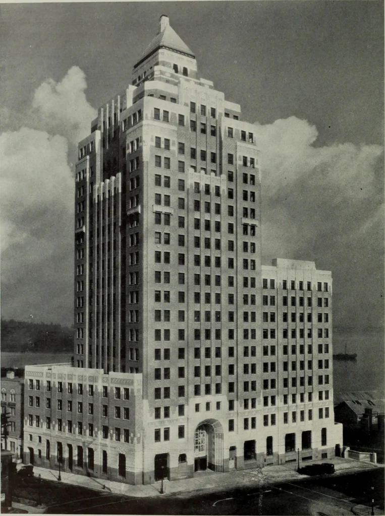 An illustration from Architect and engineer, 1905, leaf 367