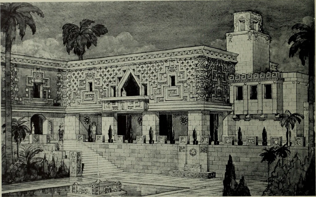An illustration from Architect and engineer, 1905, leaf 481