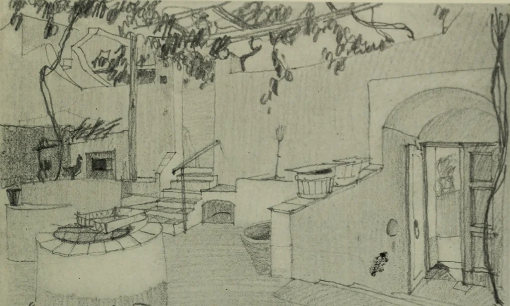 An illustration from Architect and engineer, 1905, leaf 490