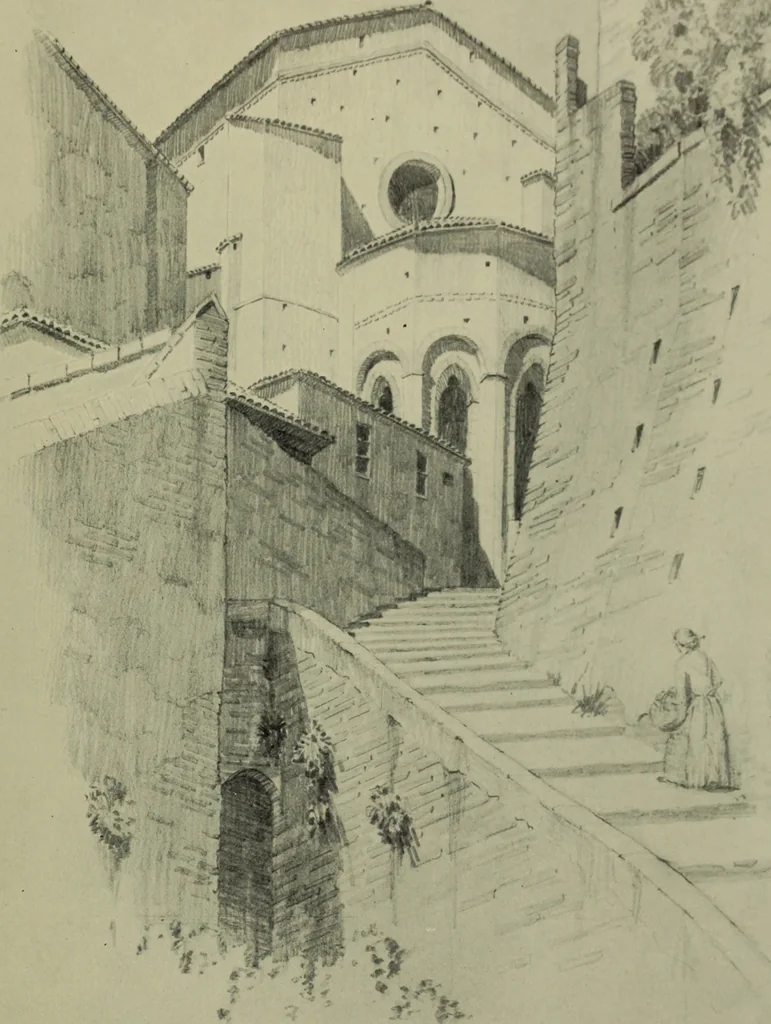 An illustration from Architect and engineer, 1905, leaf 590