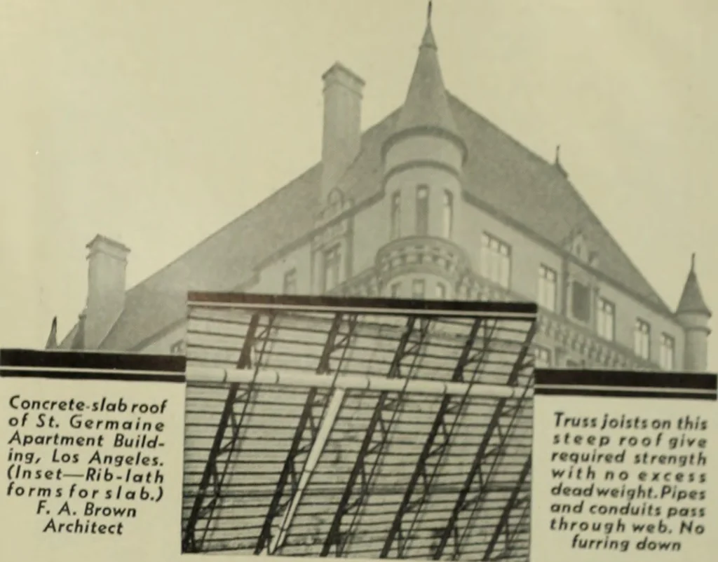 An illustration from Architect and engineer, 1905, leaf 650