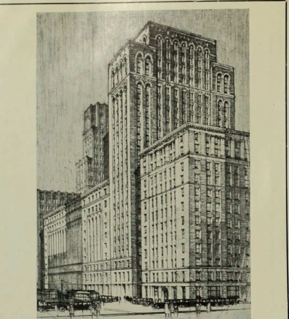 An illustration from Architect and engineer, 1905, leaf 655