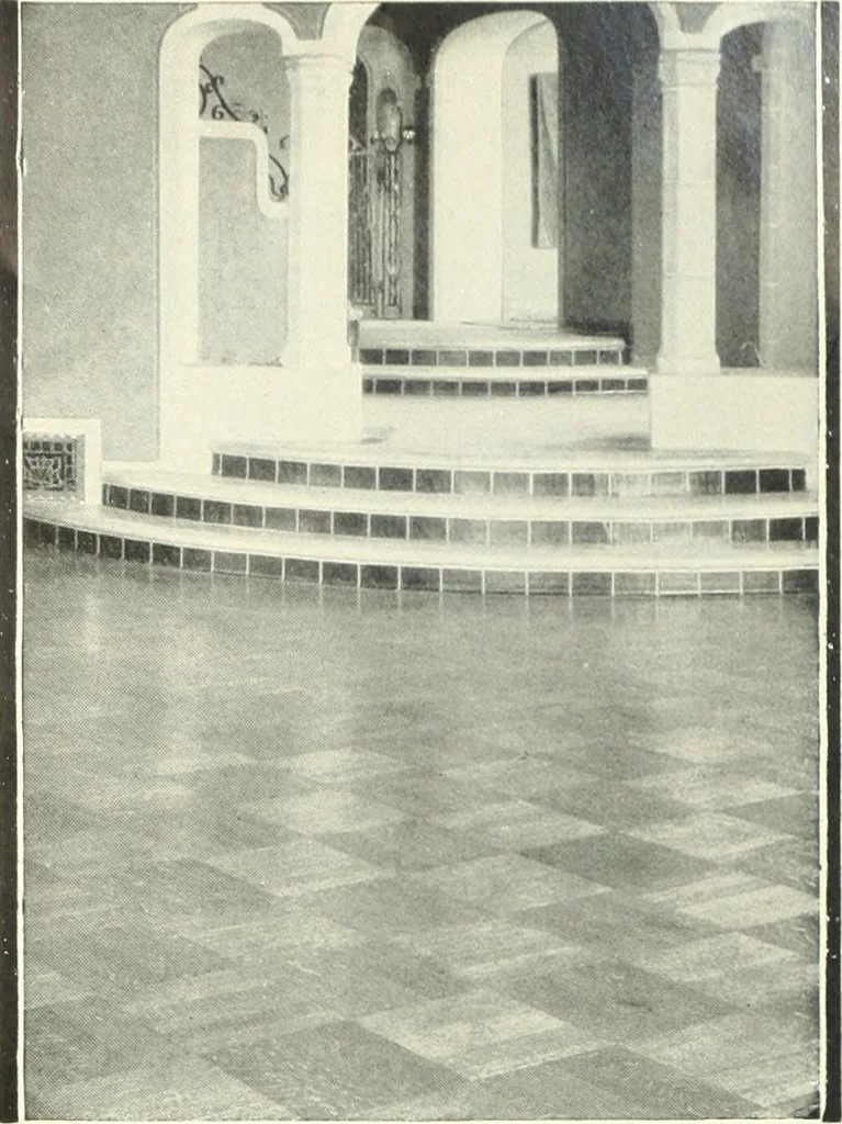 An illustration from Architect and engineer, 1905, leaf 100