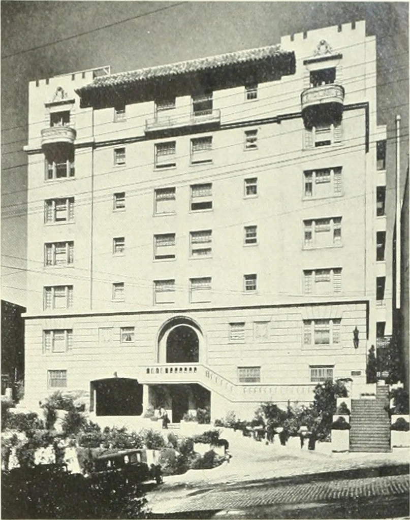 An illustration from Architect and engineer, 1905, leaf 106