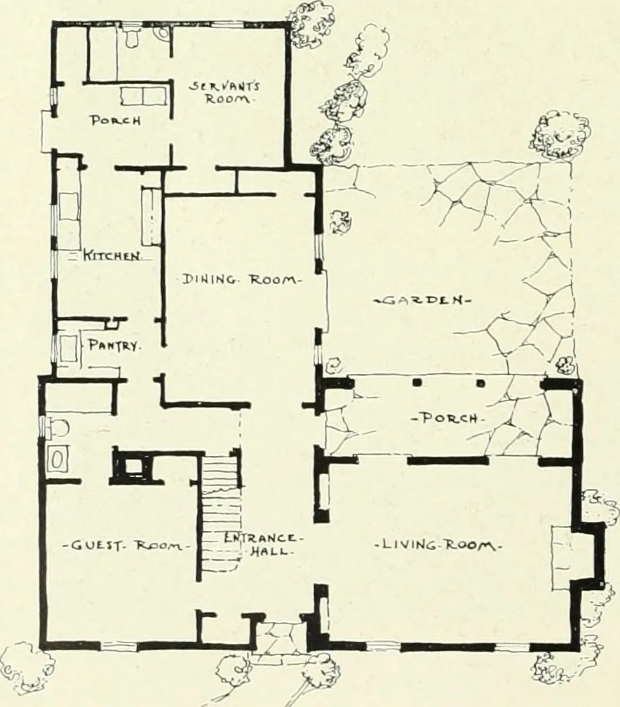 An illustration from Architect and engineer, 1905, leaf 147