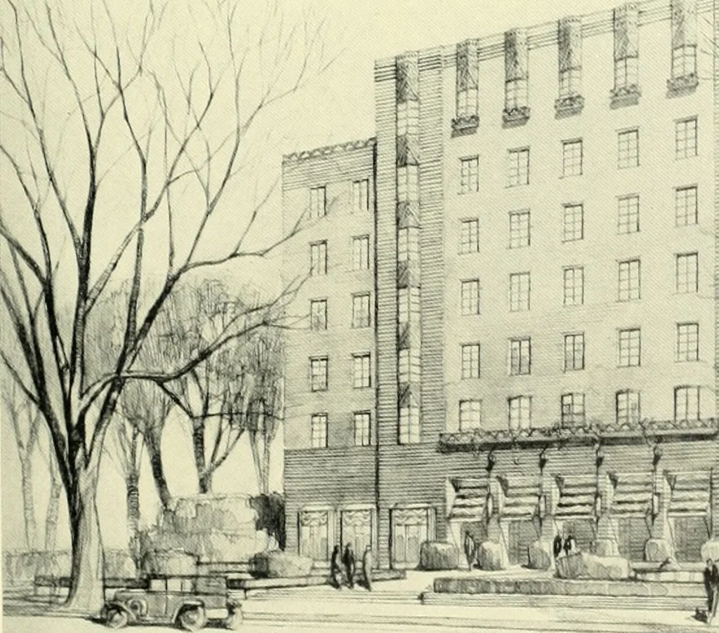 An illustration from Architect and engineer, 1905, leaf 382