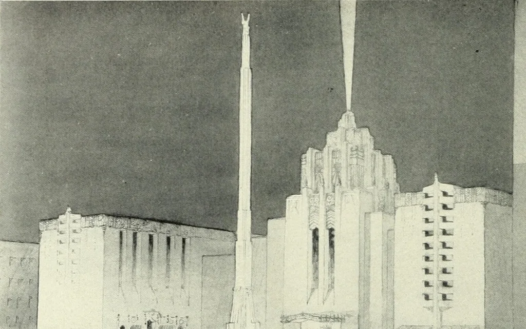 An illustration from Architect and engineer, 1905, leaf 41