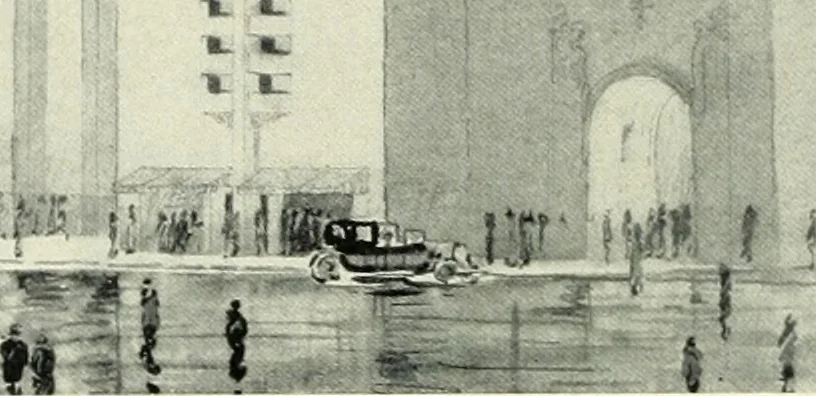 An illustration from Architect and engineer, 1905, leaf 41