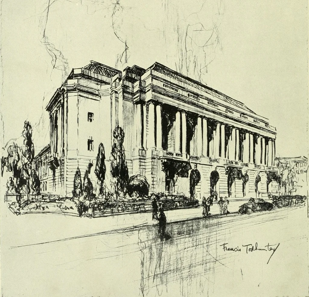 An illustration from Architect and engineer, 1905, leaf 491