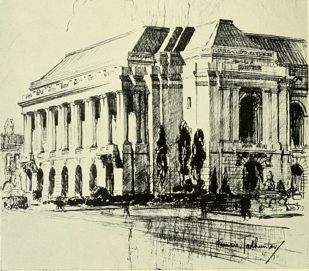 An illustration from Architect and engineer, 1905, leaf 493