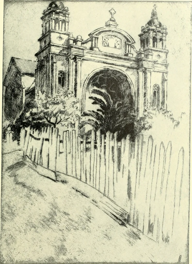 An illustration from Architect and engineer, 1905, leaf 510