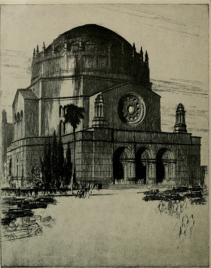 An illustration from Architect and engineer, 1905, leaf 145