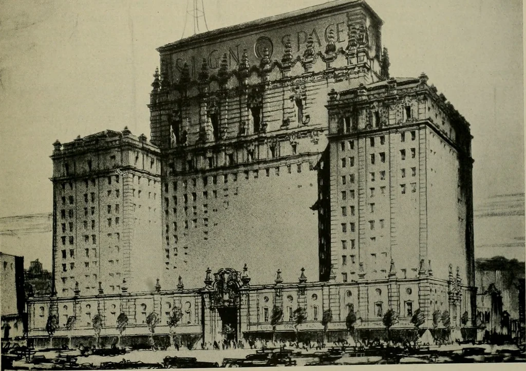 An illustration from Architect and engineer, 1905, leaf 150