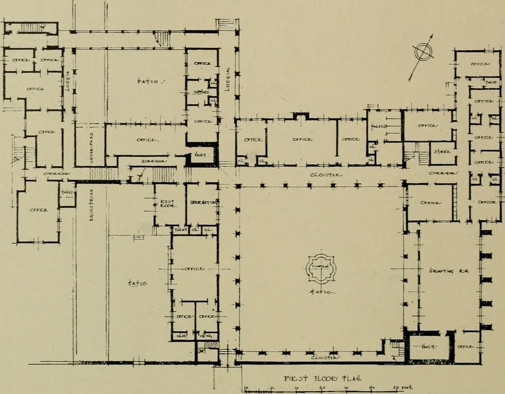 An illustration from Architect and engineer, 1905, leaf 323