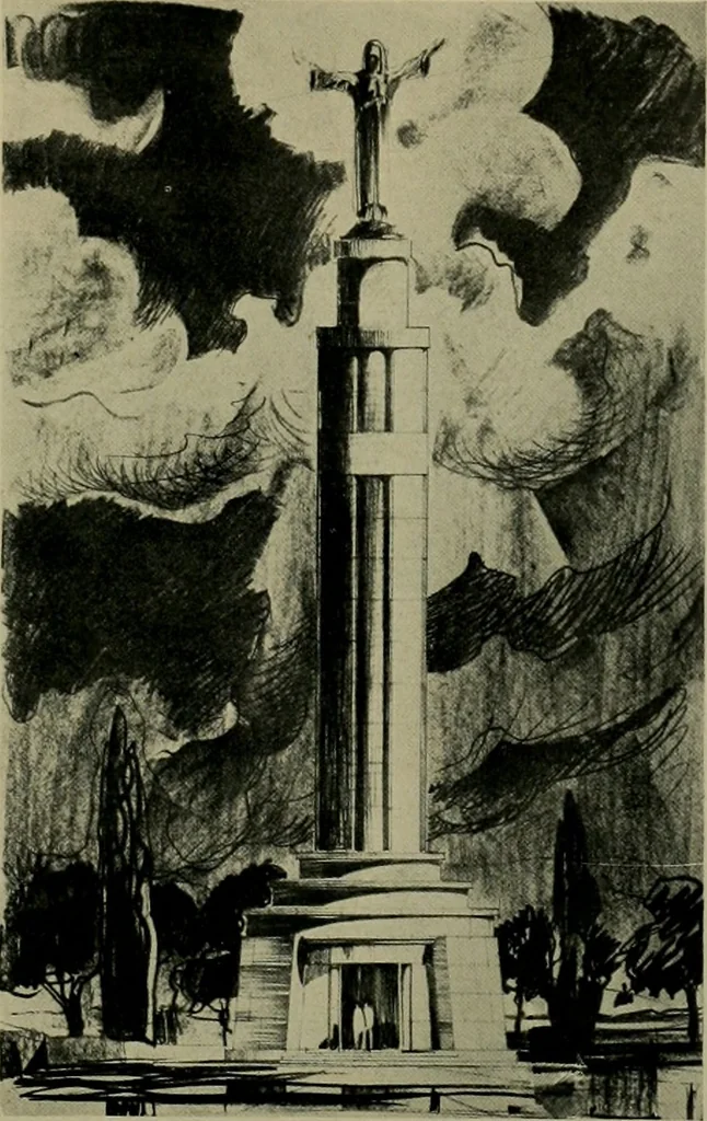 An illustration from Architect and engineer, 1905, leaf 354