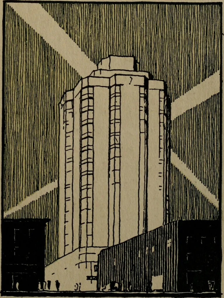 An illustration from Architect and engineer, 1905, leaf 402