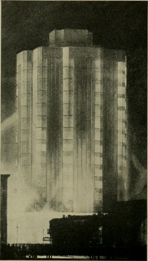 An illustration from Architect and engineer, 1905, leaf 411