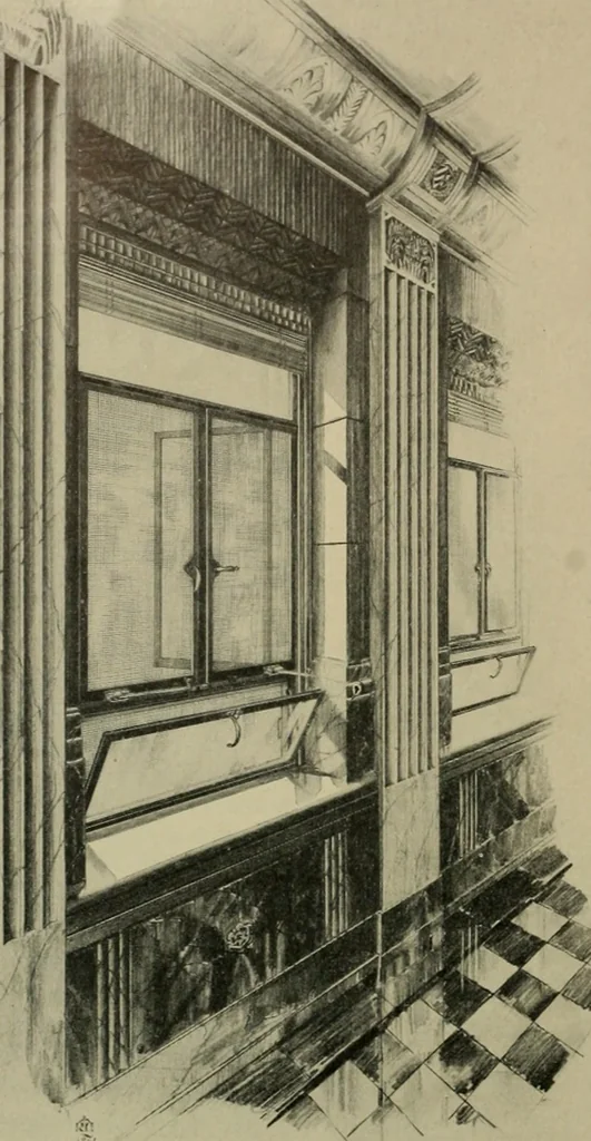 An illustration from Architect and engineer, 1905, leaf 473