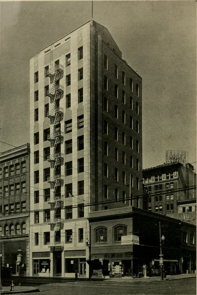An illustration from Architect and engineer, 1905, leaf 55