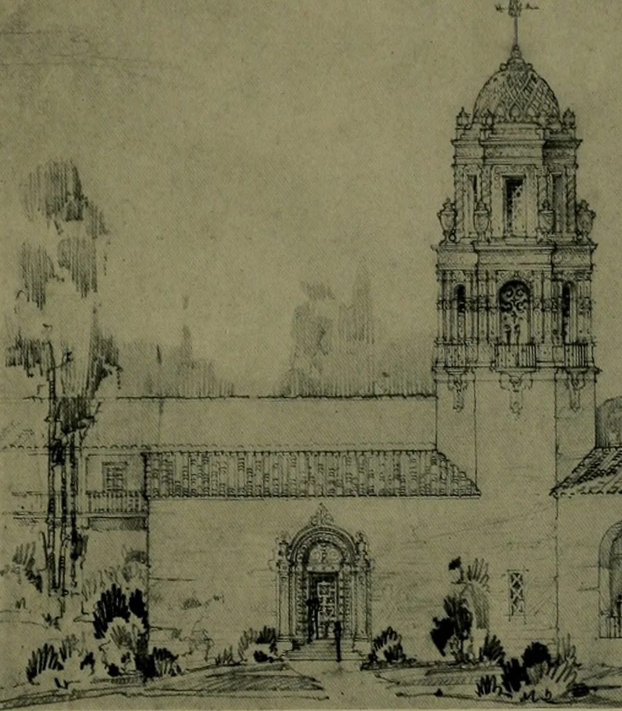 An illustration from Architect and engineer, 1905, leaf 196