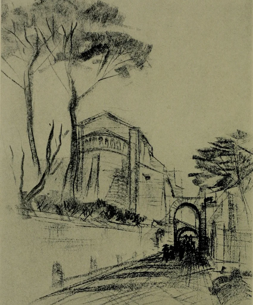 An illustration from Architect and engineer, 1905, leaf 207