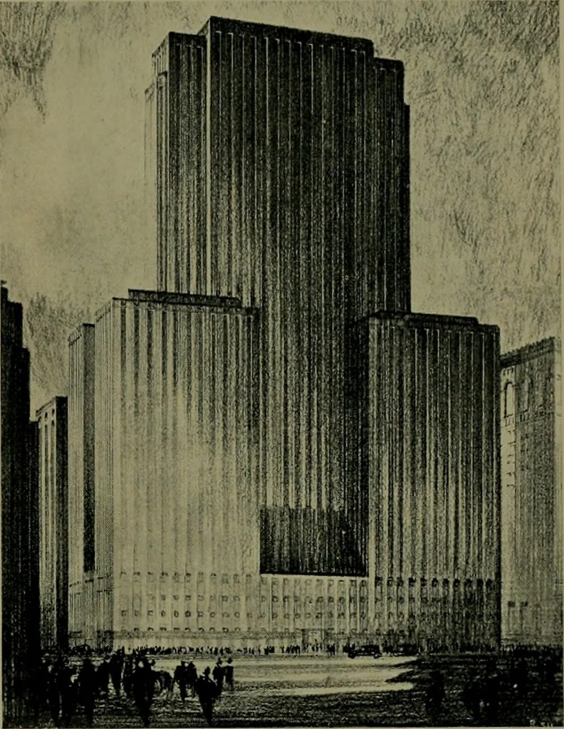 An illustration from Architect and engineer, 1905, leaf 244
