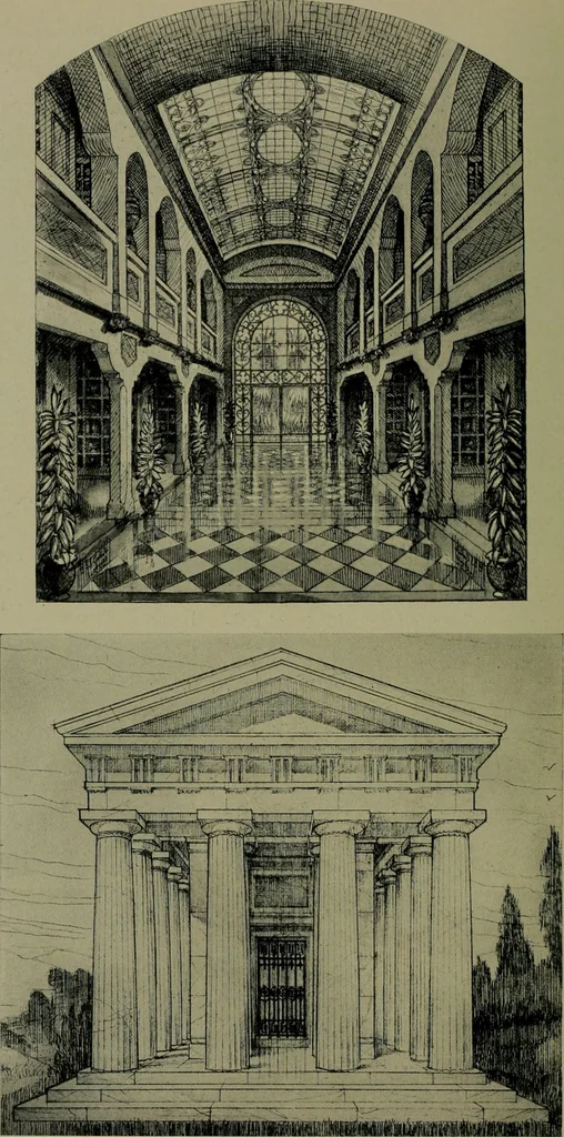 An illustration from Architect and engineer, 1905, leaf 289