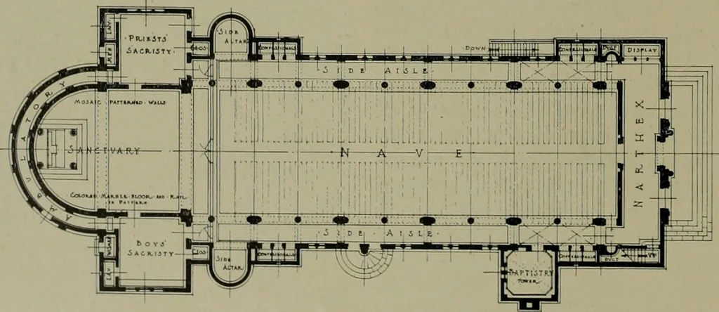An illustration from Architect and engineer, 1905, leaf 37