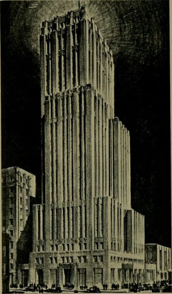 An illustration from Architect and engineer, 1905, leaf 72