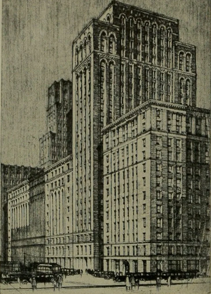 An illustration from Architect and engineer, 1905, leaf 75