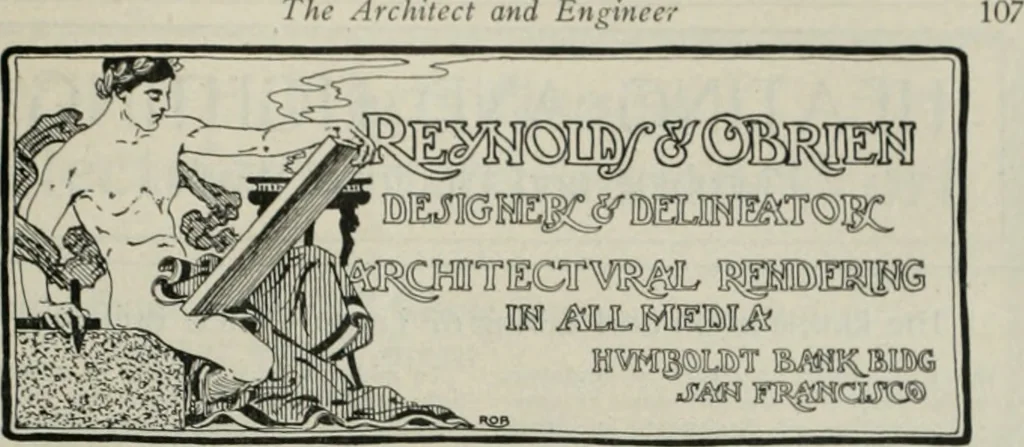 An illustration from The Architect & engineer of California and the Pacific Coast, 1905, leaf 114