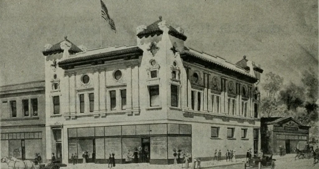 An illustration from The Architect & engineer of California and the Pacific Coast, 1905, leaf 147