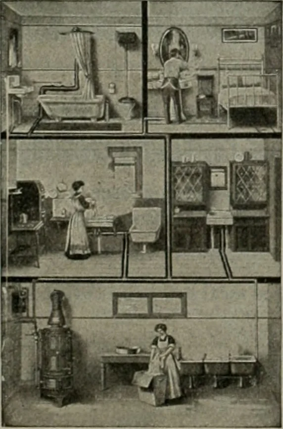 An illustration from The Architect & engineer of California and the Pacific Coast, 1905, leaf 186