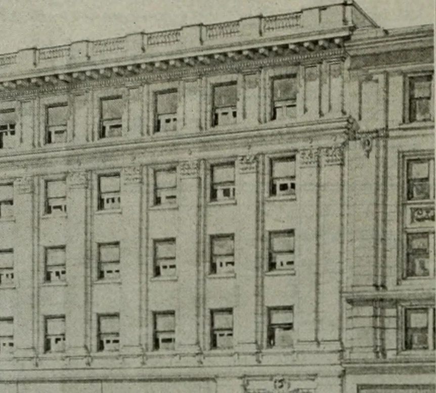 An illustration from The Architect & engineer of California and the Pacific Coast, 1905, leaf 195