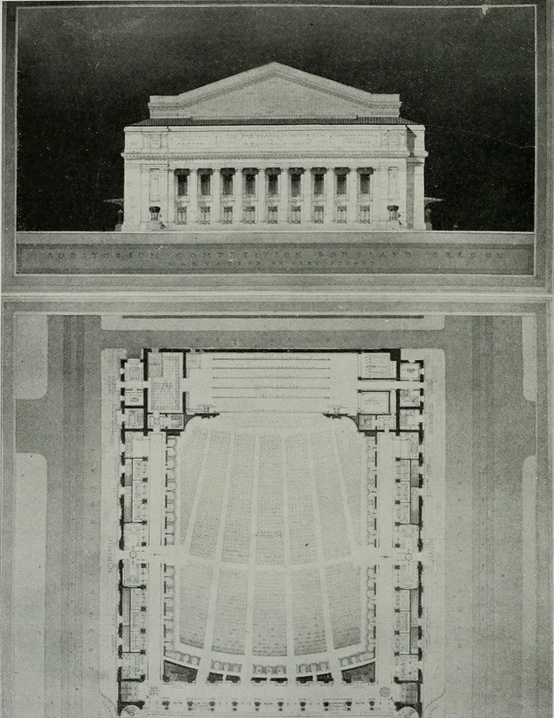 An illustration from The Architect & engineer of California and the Pacific Coast, 1905, leaf 213
