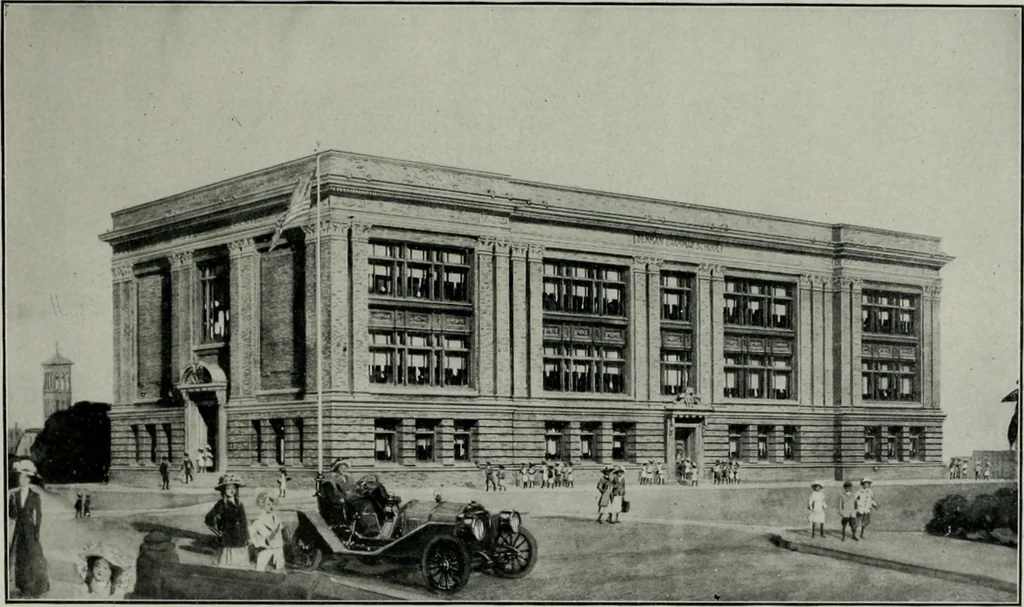 An illustration from The Architect & engineer of California and the Pacific Coast, 1905, leaf 364