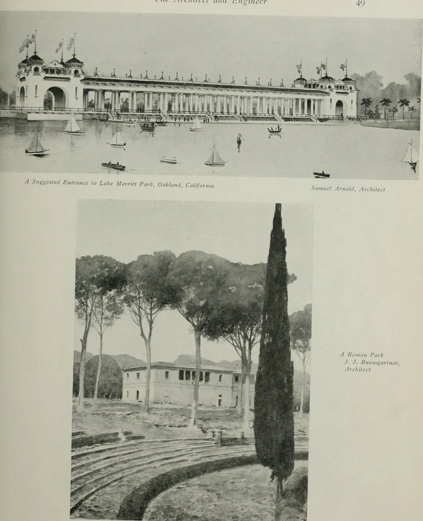 An illustration from The Architect & engineer of California and the Pacific Coast, 1905, leaf 372