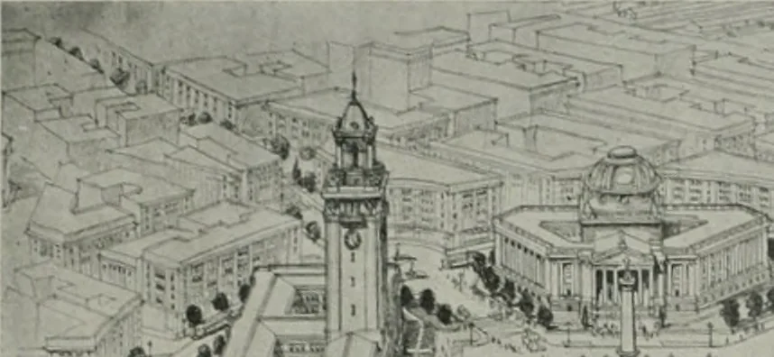 An illustration from The Architect & engineer of California and the Pacific Coast, 1905, leaf 374