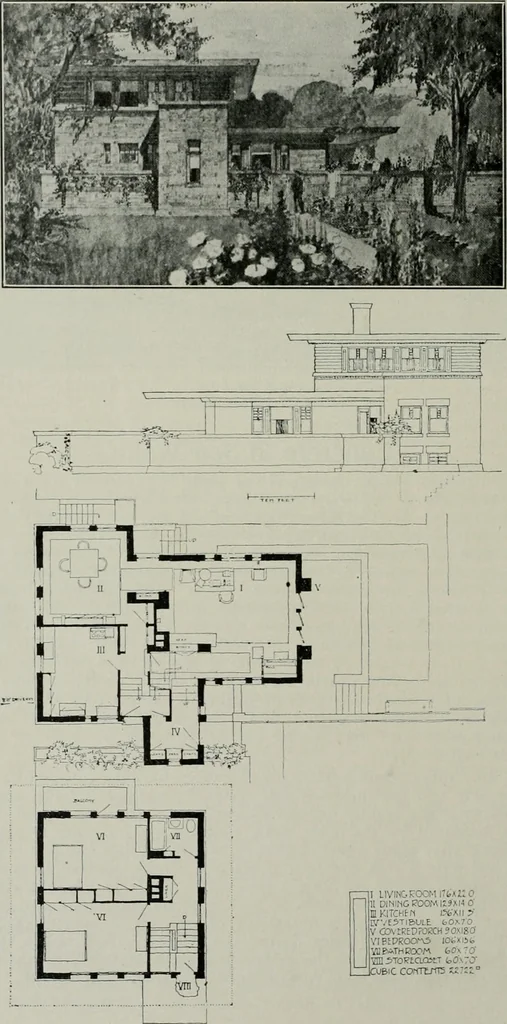 An illustration from The Architect & engineer of California and the Pacific Coast, 1905, leaf 399
