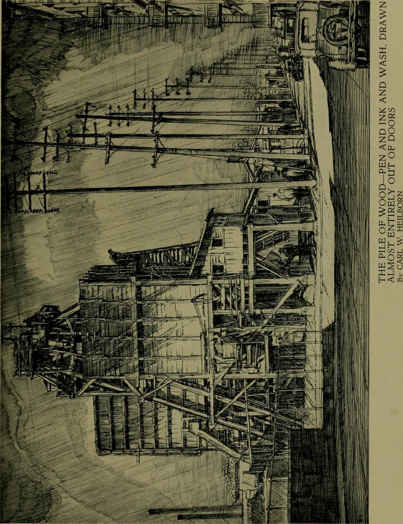 An illustration from Architect and engineer, 1905, leaf 216