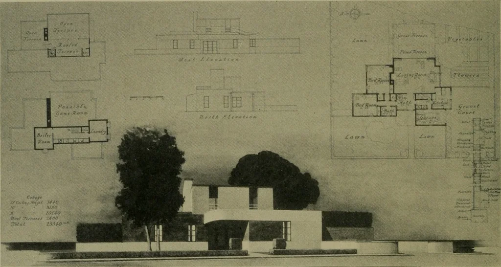 An illustration from Architect and engineer, 1905, leaf 227