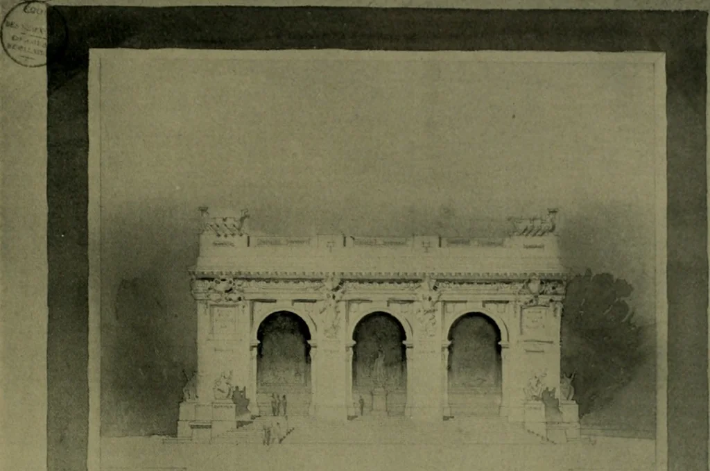 An illustration from Architect and engineer, 1905, leaf 456