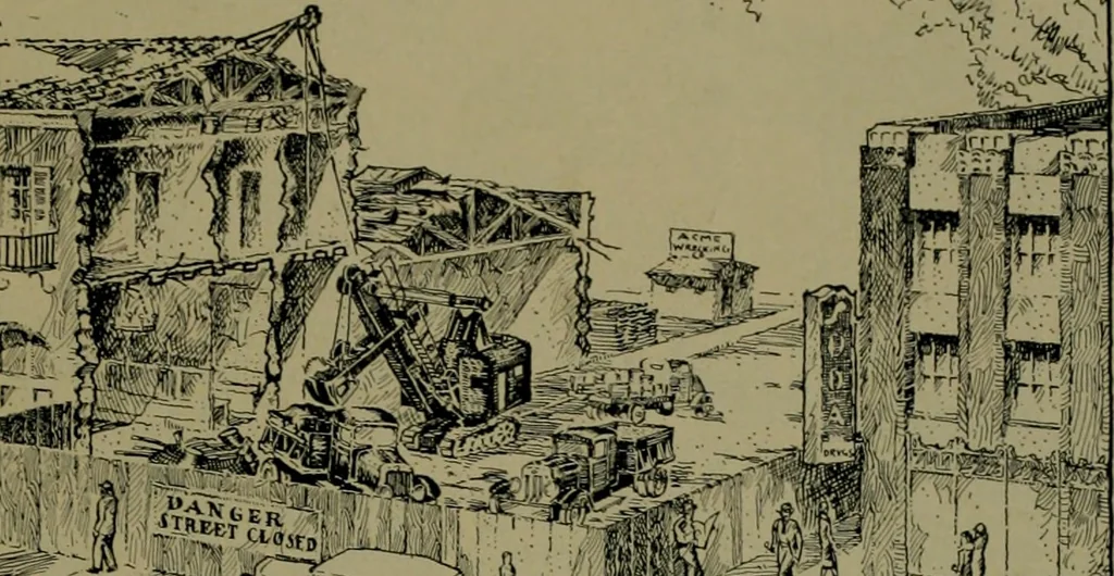 An illustration from Architect and engineer, 1905, leaf 50