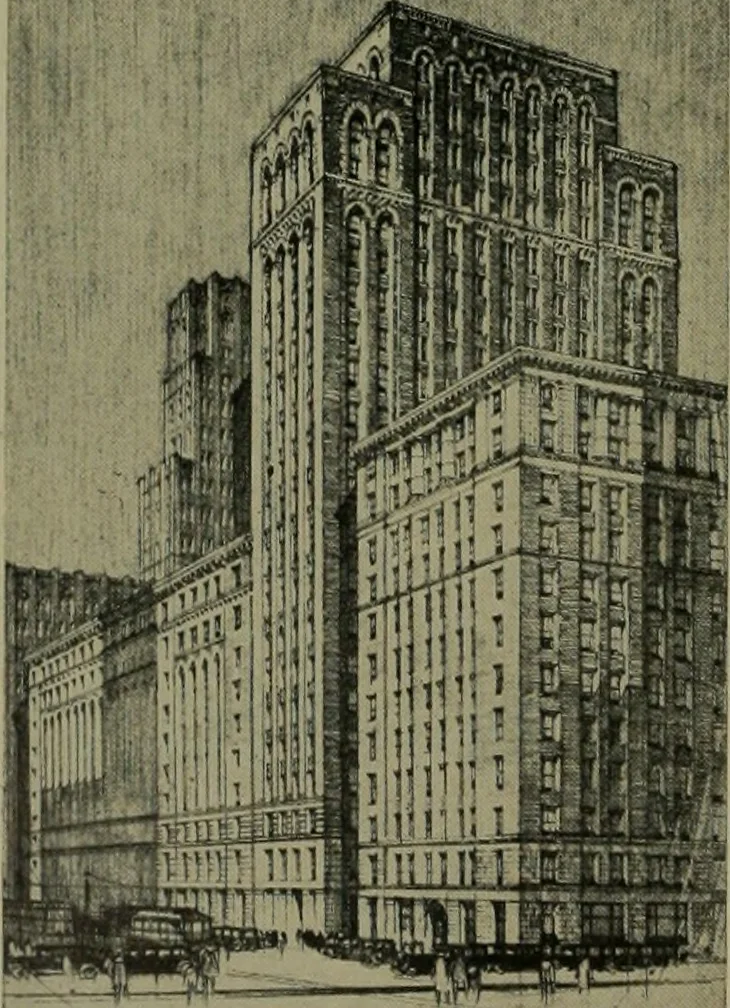 An illustration from Architect and engineer, 1905, leaf 81