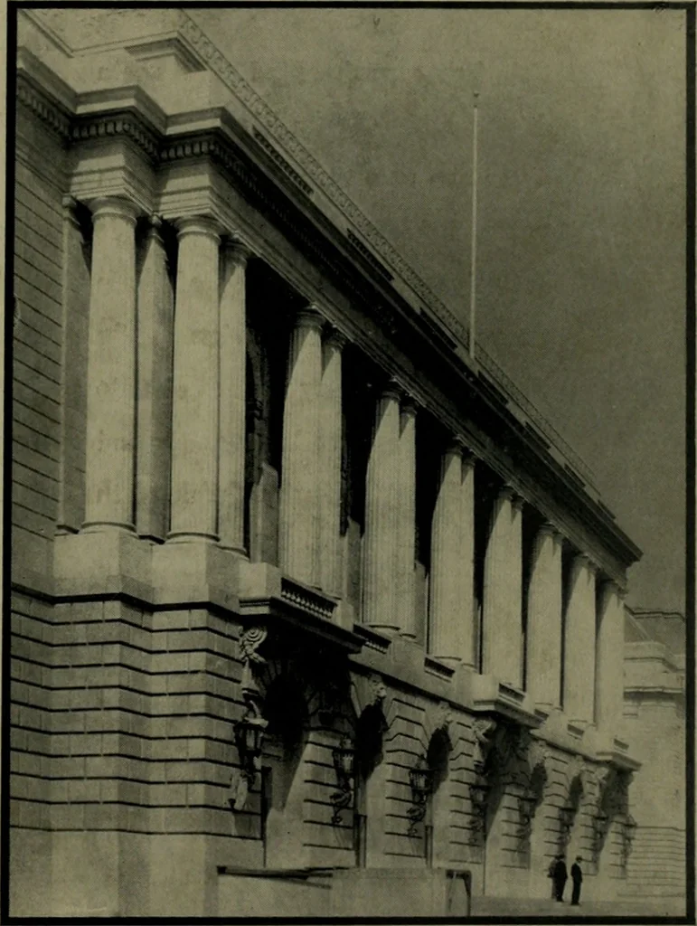 An illustration from Architect and engineer, 1905, leaf 94