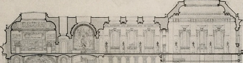 An illustration from Architect and engineer, 1905, leaf 104