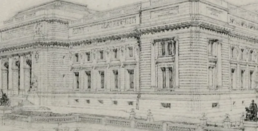 An illustration from Architect and engineer, 1905, leaf 105