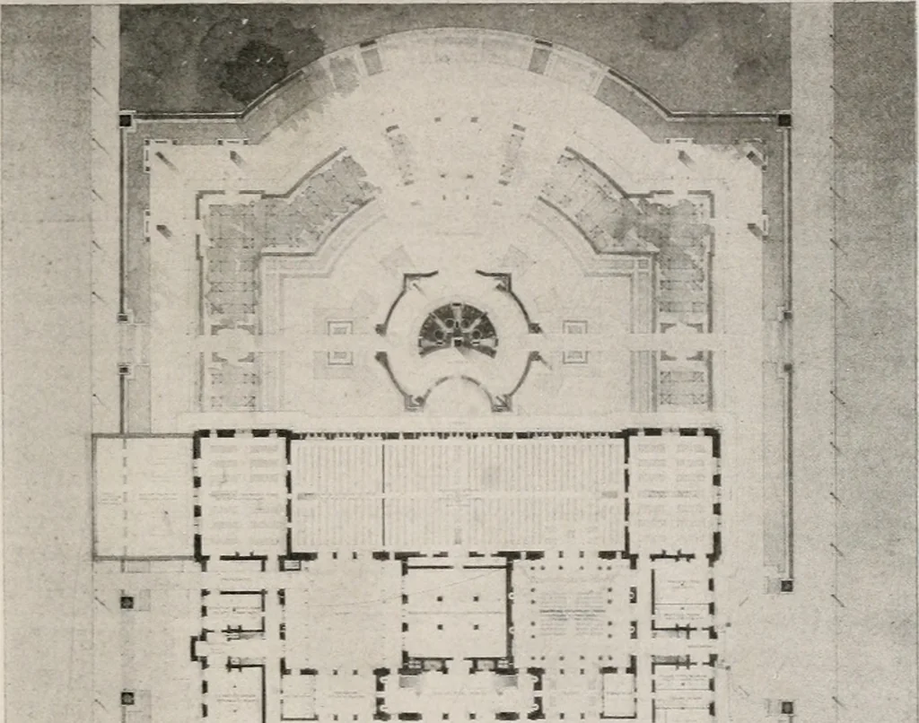 An illustration from Architect and engineer, 1905, leaf 108