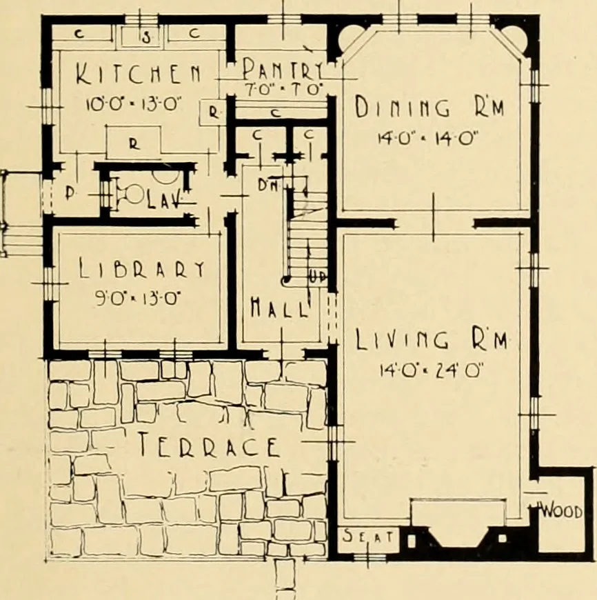 An illustration from Architect and engineer, 1905, leaf 12