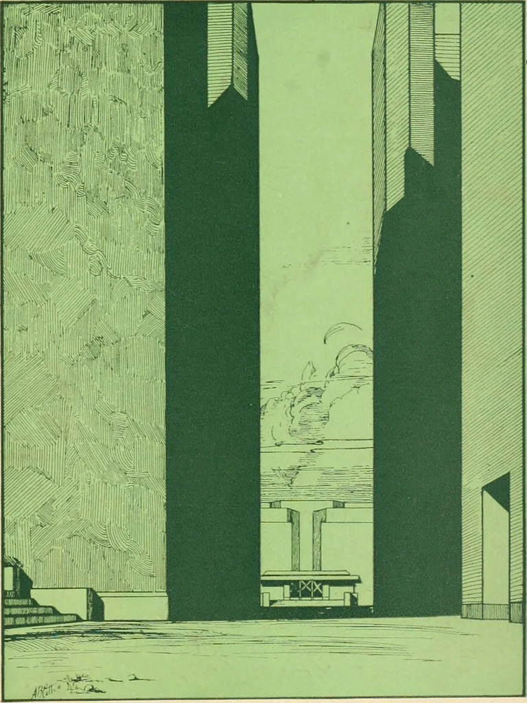 An illustration from Architect and engineer, 1905, leaf 150